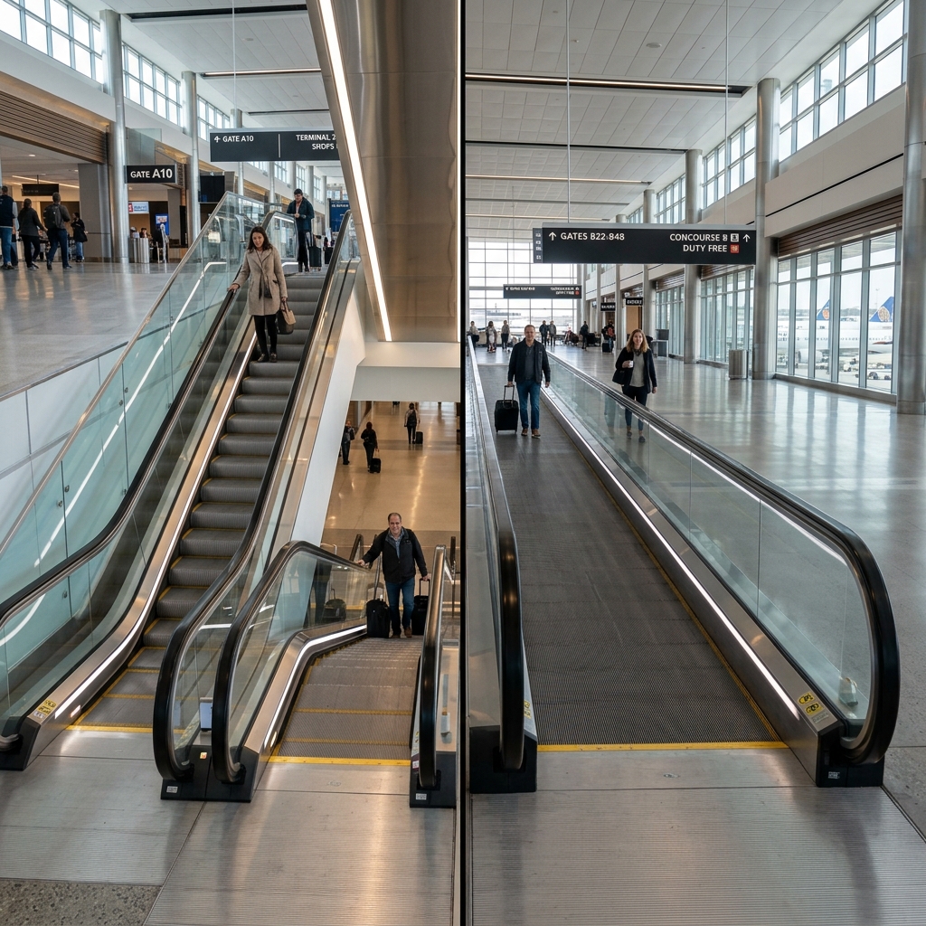 Rolltreppen und Laufbänder